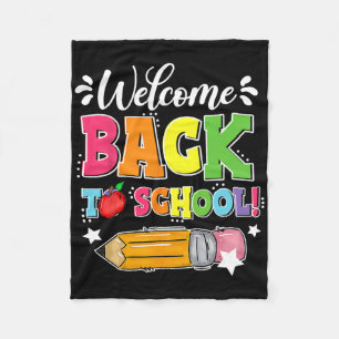 Welkom Byck op school eerste schooldag leraar Fleece Deken