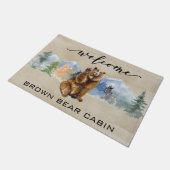 Welkom Cabin Lodge Beer Mountain huis Deurmat (Schuin)