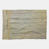 Welkom Cabin op maat gepersonaliseerd bergmeer Theedoek (Horizontaal)