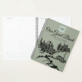Welkom Cabine in Bossen Guestbook Monogram Planner (Display)