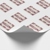 Welkom cadeaupapier (Hoek)