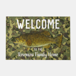 Welkom, Camo Geviste Smallmouth Bass Familie Deurmat