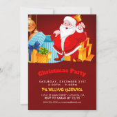 Welkom Cartoon Santa Claus Kaart (Voorkant)