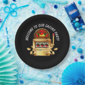 Welkom Casino-speelpartijpapier bord (Feest)