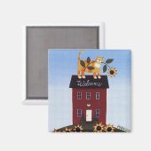 Welkom Cat Magnet (Voorkant / Achterkant)