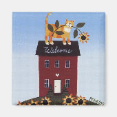 Welkom Cat Magnet (Voorkant)