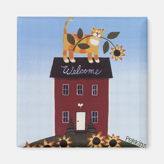 Welkom Cat Magnet (Voorkant)