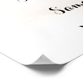 Welkom Ceremony Fall Weduwnajaar Eucalyptus Poster (Hoek)