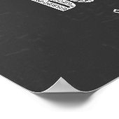 Welkom! Chalkboardposter Poster (Hoek)