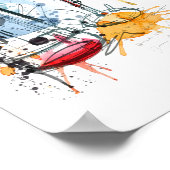 Welkom Champagne Brunch en Bruisende Bruidsfeest  Poster (Hoek)