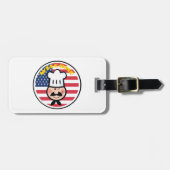 Welkom chef-kok met Amerikaanse vlag Bagagelabel (Voorkant horizontaal)