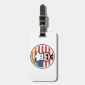 Welkom chef-kok met Amerikaanse vlag Bagagelabel (Voorkant verticaal)