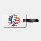 Welkom chef-kok met Amerikaanse vlag Bagagelabel (Achterkant horizontaal)