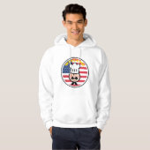 Welkom chef-kok met Amerikaanse vlag Hoodie (Voorkant volledig)