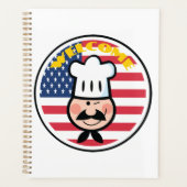 Welkom chef-kok met Amerikaanse vlag Planner (Voorkant)