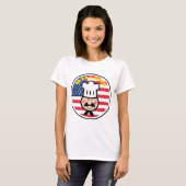 Welkom chef-kok met Amerikaanse vlag T-shirt (Voorkant volledig)