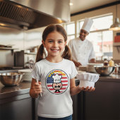 Welkom chef-kok met Amerikaanse vlag T-shirt
