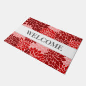 Welkom Chic en Elegant Dahlia Flower Pattern Deurmat (Schuin)