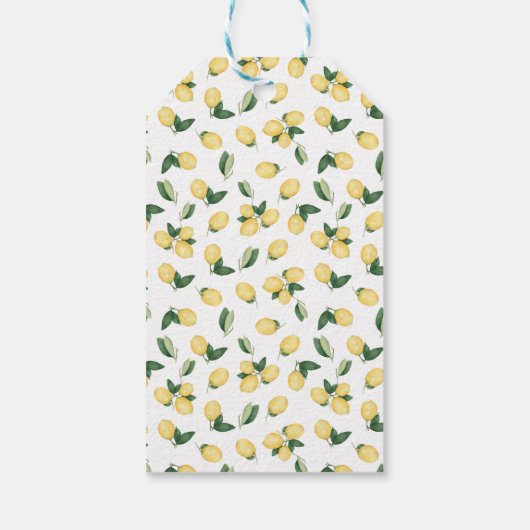 Welkom Citroenen bruiloft gunst Cadeaulabel (Achterkant)