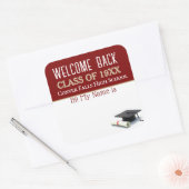 Welkom! Class Reunion naam tag stickers (Envelop)