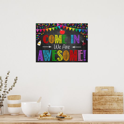 Welkom Classroom-Poster Poster (Keuken)