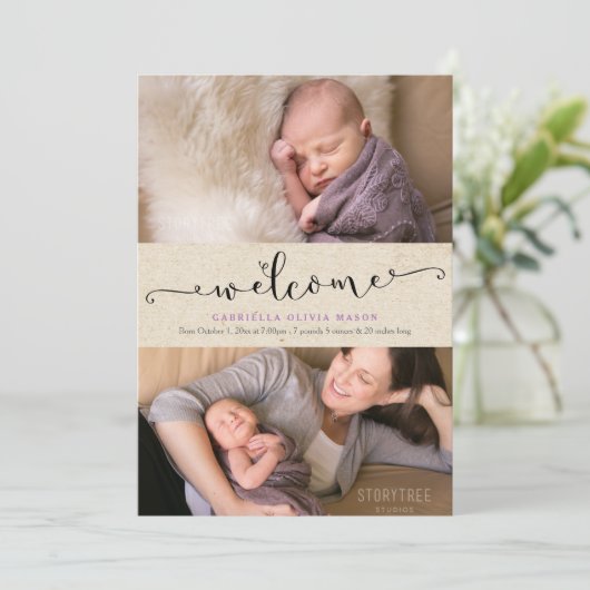 Welkom Collage Aankondiging (Staand voorkant)