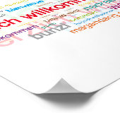 Welkom Colorful Multiple Language Poster (Hoek)