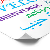 Welkom Colorful Multiple Language Poster (Hoek)