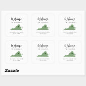 Welkom Colour Virginia Wedding Bag Vierkante Sticker (Vel)