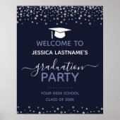 Welkom Confetti Graduation Party Poster (Voorkant)