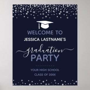 Welkom Confetti Graduation Party Poster