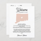 Welkom CONNECTICUT Letter & Itinerary ENIG KLEUR (Voorkant / Achterkant)