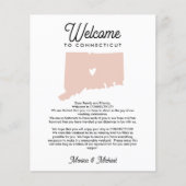 Welkom CONNECTICUT Letter & Itinerary ENIG KLEUR (Voorkant)