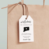 Welkom Connecticut Wedding Cadeaulabel