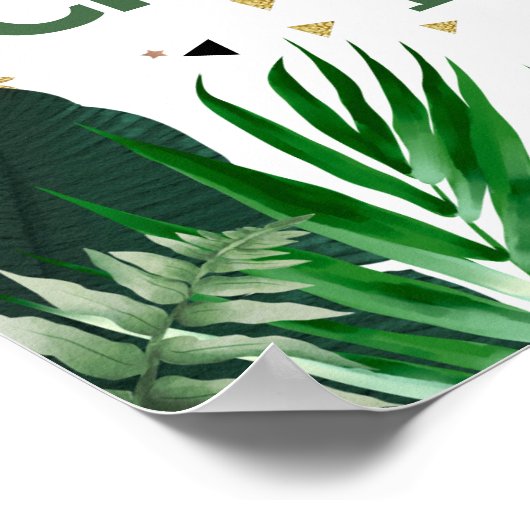 Welkom Cool Dinosaurs Birthday Party Poster (Hoek)