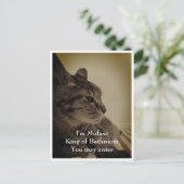 Welkom Cool & Funny Bathroom Briefkaart (Staand voorkant)
