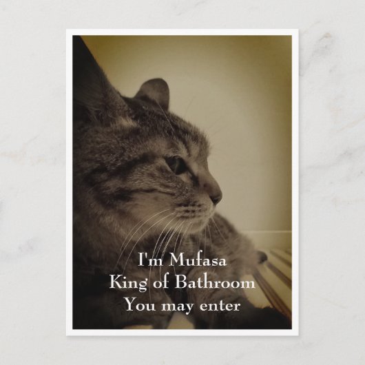 Welkom Cool & Funny Bathroom Briefkaart (Voorkant)