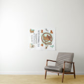 Welkom Cowboy First Birthday Party Wandkleed (In Situ (horizontaal))