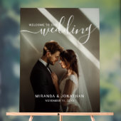'Welkom' Custom Photo Wedding Foam Board Acryl Bord (Neutraal)