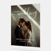 'Welkom' Custom Photo Wedding Foam Board Acryl Bord (Hoek)