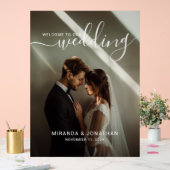 'Welkom' Custom Photo Wedding Foam Board Acryl Bord (Huwelijk)