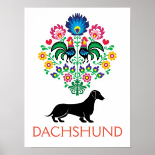 Welkom dachshund-teken poster