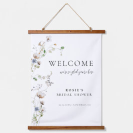 Welkom Dainty Wildflower Sign Hangend Wandkleed