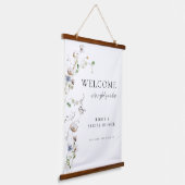 Welkom Dainty Wildflower Sign Hangend Wandkleed (Gebogen)