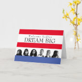 Welkom Dames Droomblij Groot Burgerrecht Kaart (Gele Bloem)