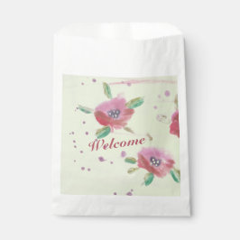 Welkom dames Flowered Event Bedankzakje