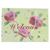 Welkom dames Flowered Event Groot Cadeauzakje (Achterkant)