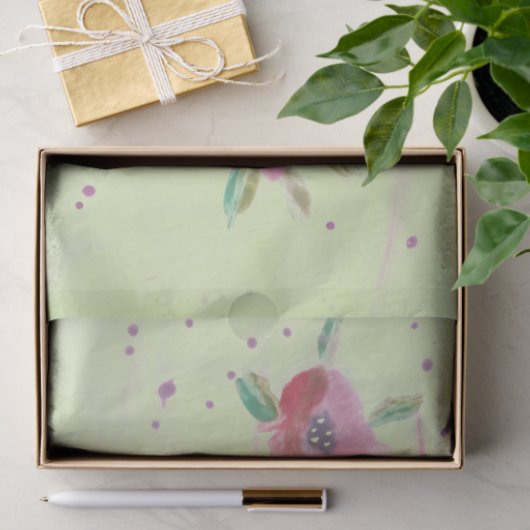 Welkom dames Flowered Event Tissuepapier (Geschenk)