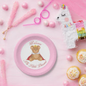 Welkom de kleine prinses papieren bordje (Feest)