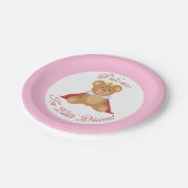 Welkom de kleine prinses papieren bordje (Gekanteld)